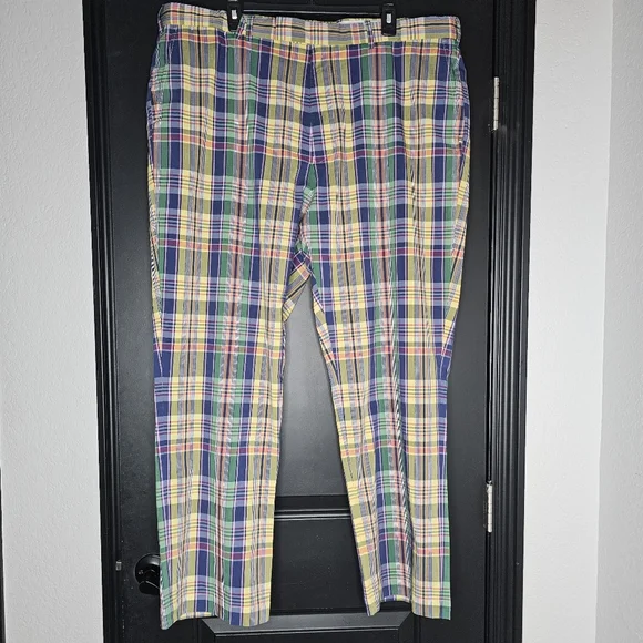 RLX By Ralph Lauren Plaid Multicolor Men's Pants Size 42 X 30 - Picture 2 of 7